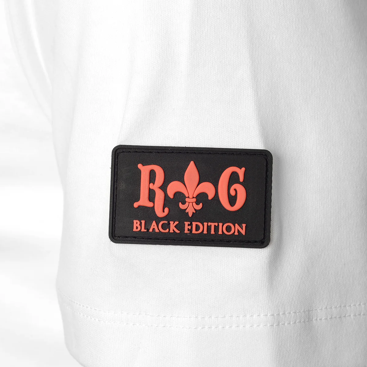 Stitched Skull T-Shirt Weiß Schwarz - Image 4